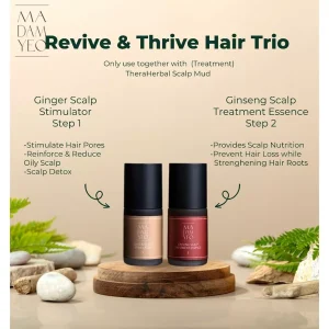 【Madam Yeo】Hair Trio Essence 🧴Hair Growth Root Booster Serum Tumbuh Rambut X Gugur 头皮保养姜萃人参生发水护发囊精华