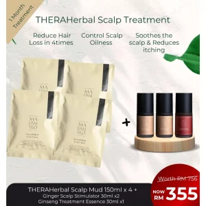 Madam Yeo THERAHerbal Scalp Mud Combo B【Deep Cleansing Therapy - Anti Hair Loss Hair Growth 】生发泥疗