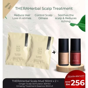 Madam Yeo THERAHerbal Scalp Mud Combo A【Deep Cleansing Therapy - Anti Hair Loss Hair Growth 】生发泥疗