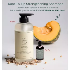 Madam Yeo Root-To-Tip Shampoo, Deep Cleansing for Anti Hair Loss Shampoo 500ml